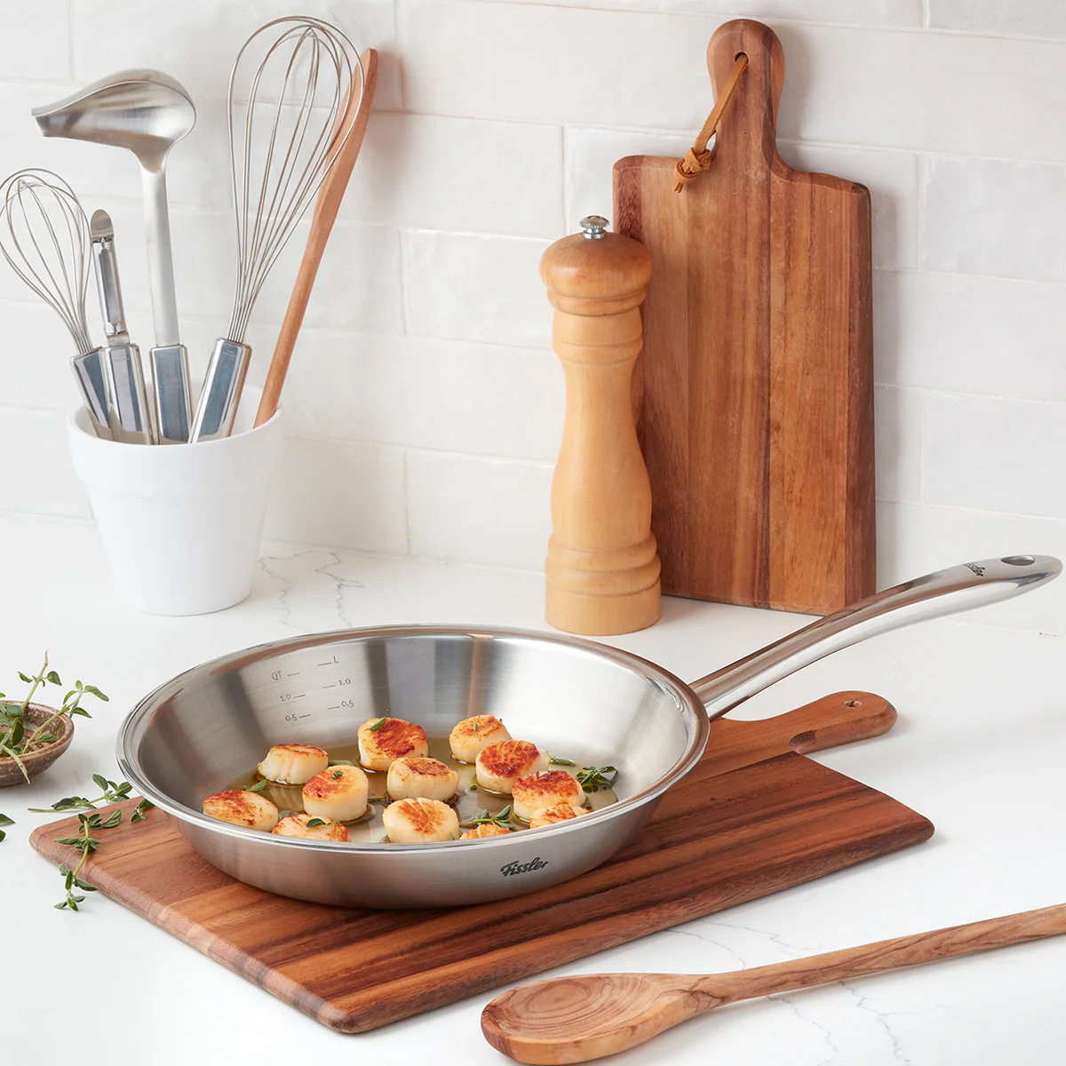 7-Piece 5 Ply Stainless Steel Cookware - German Made Durability - Image 3