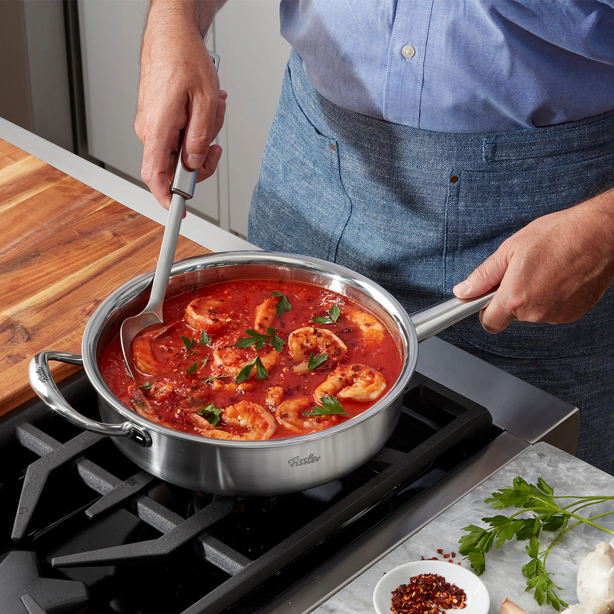 M5 Pro-Ply 5-Ply Stainless Steel Frying Pan | Oven & Dishwasher Safe - Image 7