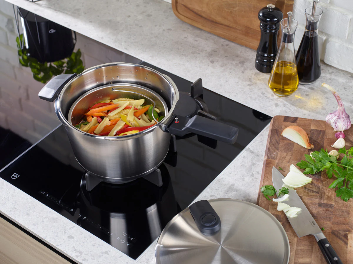 Vitaquick® Premium Pressure Cooker, 6.3 Quart with Steamer Insert and Tripod - Image 8